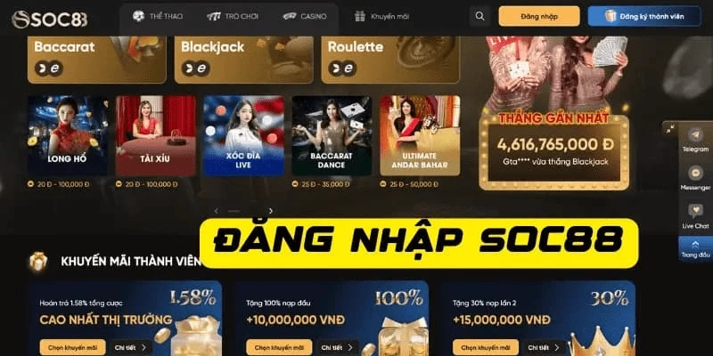 Hướng dẫn chi tiết cách đăng nhập Soc88